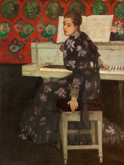O Piano Branco, 1894 de Arthur Melville
