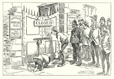 1314 d.C., Tempos Difíceis (litografia) de Arthur Moreland