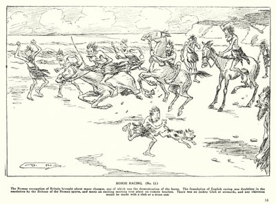 Corridas de cavalos (litografia) de Arthur Moreland