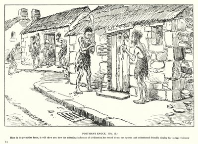 Batida do carteiro (litografia) de Arthur Moreland