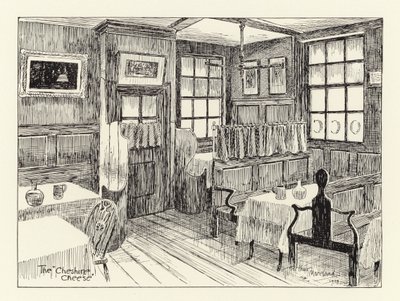 Ye Olde Cheshire Cheese (litografia) de Arthur Moreland