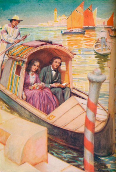 Os Brownings na cidade da gôndola, c1925 de Arthur Percy Dixon