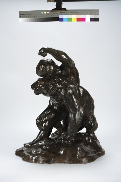 Puma e Criança (bronze) de Arthur Putnam