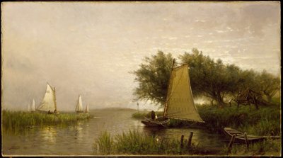 Na baía de Synepuxent, Maryland, 1876 de Arthur Quartley