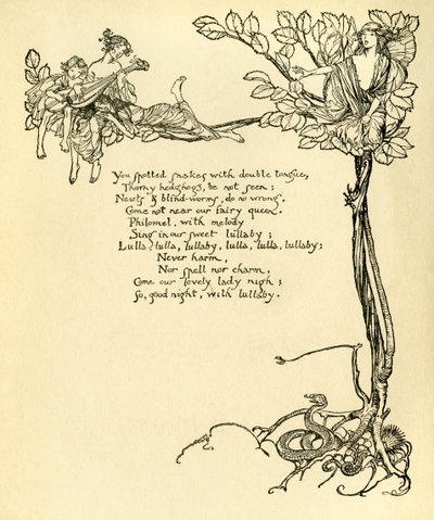 Sonho de uma noite de verão de Arthur Rackham