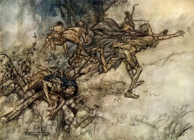 Sonho de uma noite de verão de Arthur Rackham