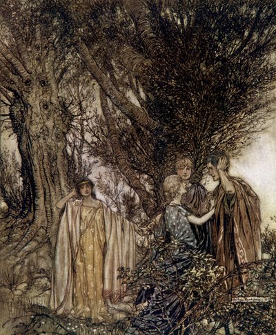 Sonho de uma noite de verão de Arthur Rackham