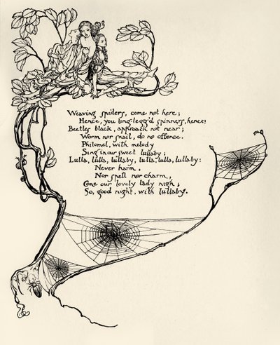 Sonho de uma noite de verão de Arthur Rackham