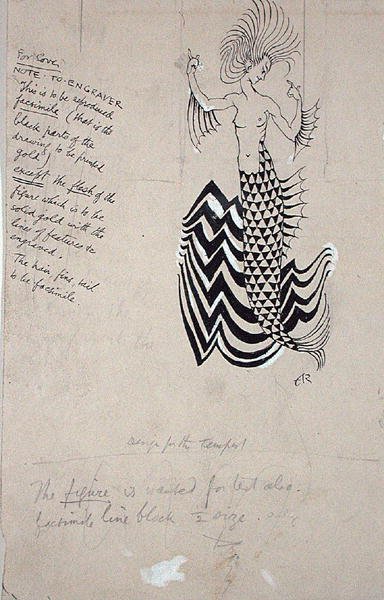 A Water-Nymph, ilustração da capa de William Shakespeare 