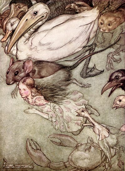 As Aventuras de Alice no País das Maravilhas por Lewis Carroll de Arthur Rackham