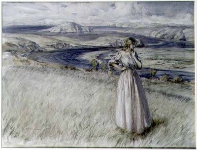 Bigbury Bay, Devon de Arthur Rackham