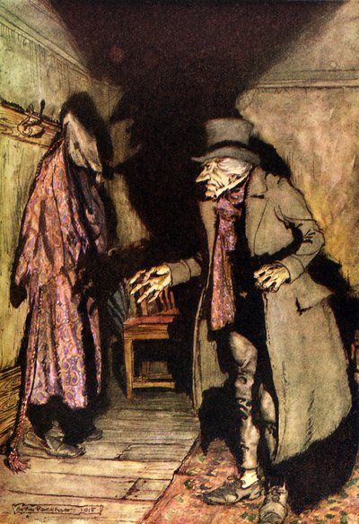 Uma canção de natal de Charles Dickens de Arthur Rackham