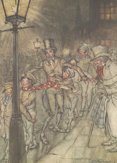 &39;Down a Slide at Cornhill&39; de Arthur Rackham