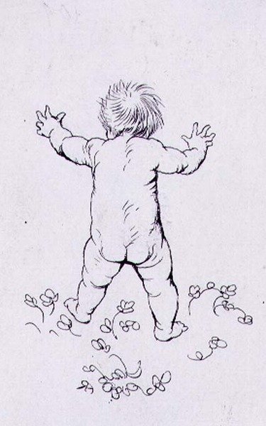First Footsteps, uma ilustração de 