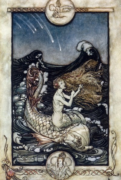 Ilustração de Arthur RACKHAM (1867-1939) para The Dream of a Summer Night de William SHAKESPEARE de Arthur Rackham