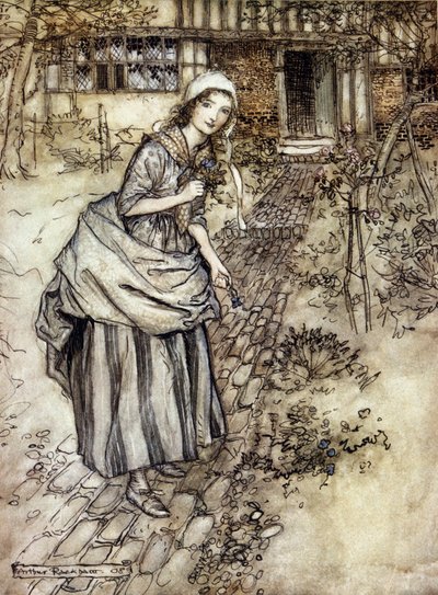 Ilustração de Arthur RACKHAM (1867-1939) para The Dream of a Summer Night de William SHAKESPEARE de Arthur Rackham