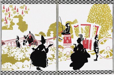 Ilustração para o conto de fadas Cinderela de Arthur Rackham
