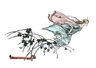 Ilustração para The Dream of a Summer Night de William SHAKESPEARE de Arthur Rackham