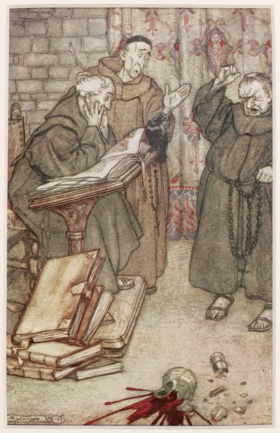 Ilustração do Jackdaw de Reims, 1907 de Arthur Rackham