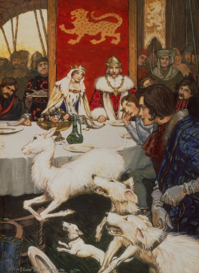 Festa de casamento do Rei Arthur de Arthur Rackham