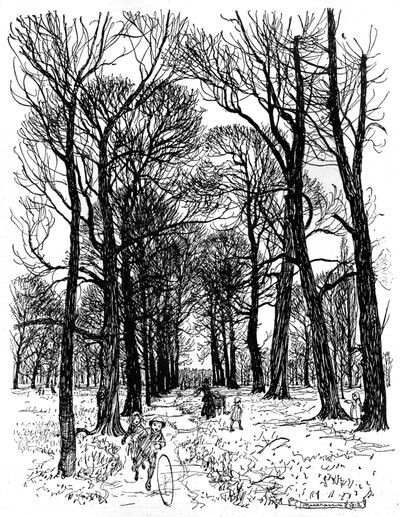 Peter Pan em Kensington Gardens de Arthur Rackham