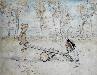 Veja, Saw, Margery Daw de Arthur Rackham