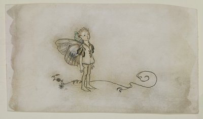 The Fairies Thing, de A Nids Sonho de Verão, publicado em 1908 (caneta e tinta e wc no papel) de Arthur Rackham