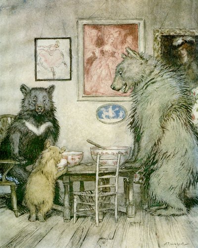 Os Três Ursos de Arthur Rackham