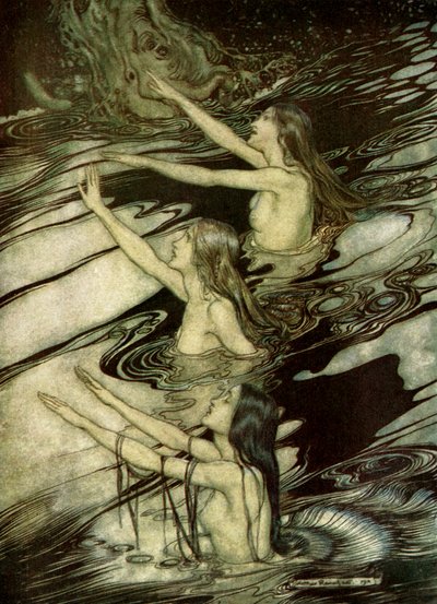O Crepúsculo dos Deuses Göttterdämmerung de Arthur Rackham