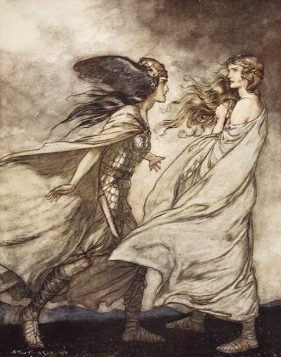 "O anel na tua mão - ...ah seja implorado! Pois Wotan atira-o fora!