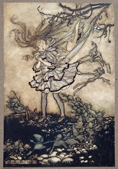 Eles certamente irão enganá-lo .., de Peter Pan em Kensington Gardens por JM Barrie (1860 - 1937), pub. 1906 de Arthur Rackham