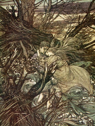 Ondina em Friedrich de la Motte Fouqué de Arthur Rackham