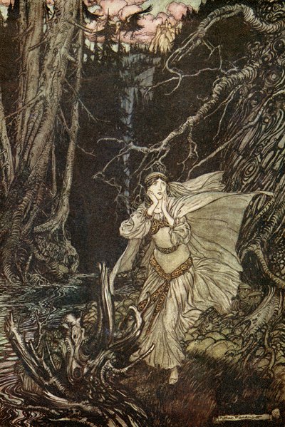 Ondina em Friedrich de la Motte Fouqué de Arthur Rackham
