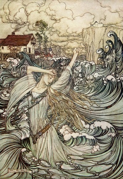 Ondina em Friedrich de la Motte Fouqué de Arthur Rackham