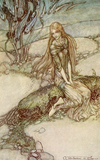 Ondina em Friedrich de la Motte Fouqué de Arthur Rackham