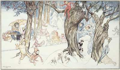 Frolic do inverno, 1924 de Arthur Rackham