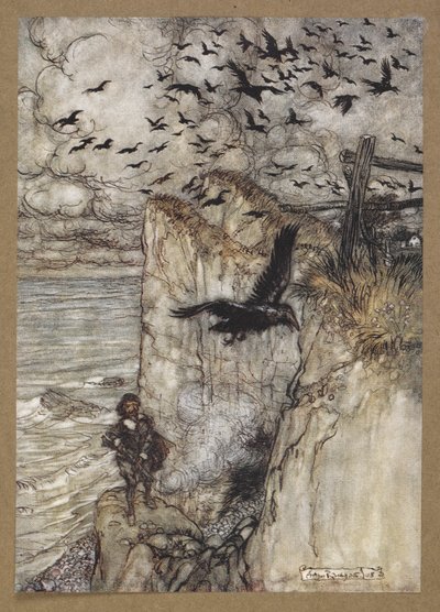 .... russet-pated choughs, many in sort, rising and cawing at the gun