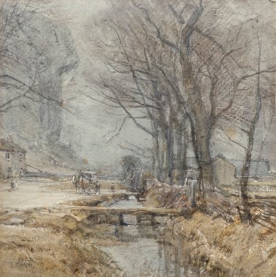 Kilnsey, Yorkshire, c.1927 (aguarela) de Arthur Reginald Smith