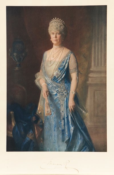Rainha Maria, c.1927-40 (cor litho) de Arthur Trevethin (after) Nowell
