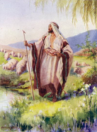O Senhor é o meu pastor (cor litho) de Arthur Twidle