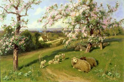 Primavera, um de um conjunto de quatro temporadas detalhe de 80883 de Arthur Walker Redgate