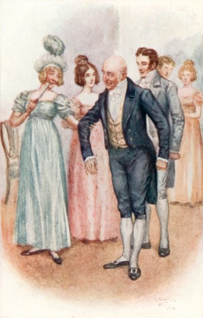 Ilustração para Emma por Jane Austen de Arthur Wallis Mills