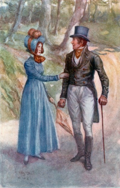 Ilustração para Emma por Jane Austen de Arthur Wallis Mills