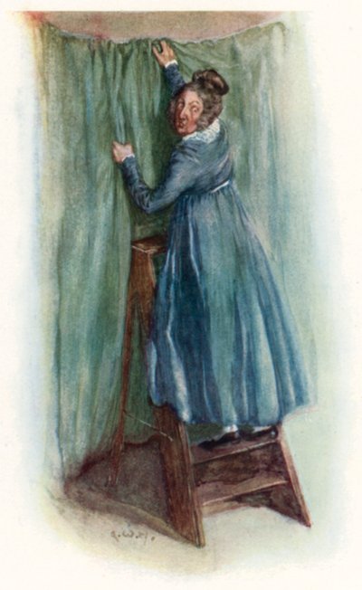 Ilustração para a abadia de Northanger por Jane Austen de Arthur Wallis Mills