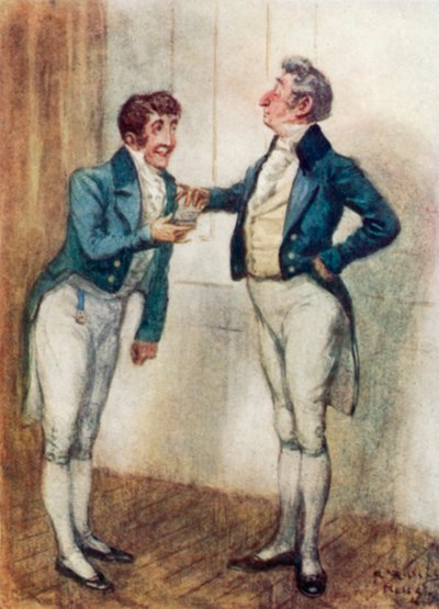 Ilustração para persuasão por Jane Austen de Arthur Wallis Mills