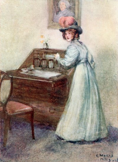 Ilustração para persuasão por Jane Austen de Arthur Wallis Mills