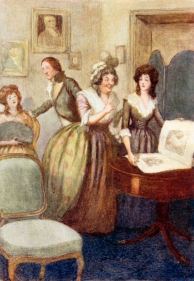 Ilustração para Orgulho e Preconceito por Jane Austen de Arthur Wallis Mills
