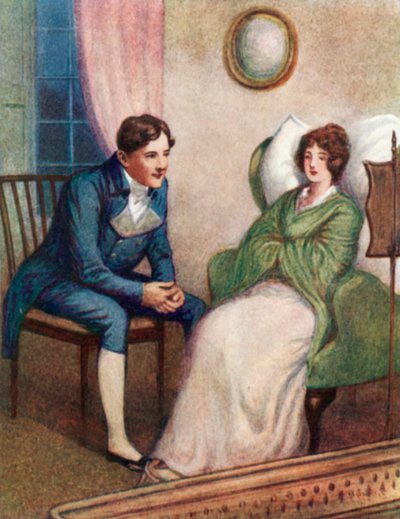 Ilustração para Orgulho e Preconceito por Jane Austen de Arthur Wallis Mills
