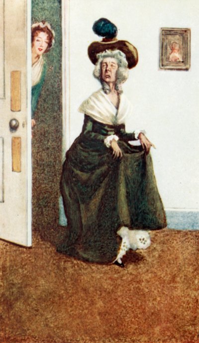 Ilustração para Senso e Sensibilidade por Jane Austen de Arthur Wallis Mills