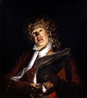 Retrato de um ator, Charles Dibdin (1745-1814), c.1810 (óleo sobre tela) de Arthur William Devis